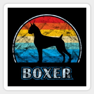 Boxer Vintage Design Dog Sticker